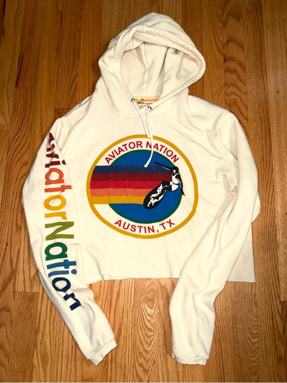 Aviator Nation Cropped Sweatshirt XL